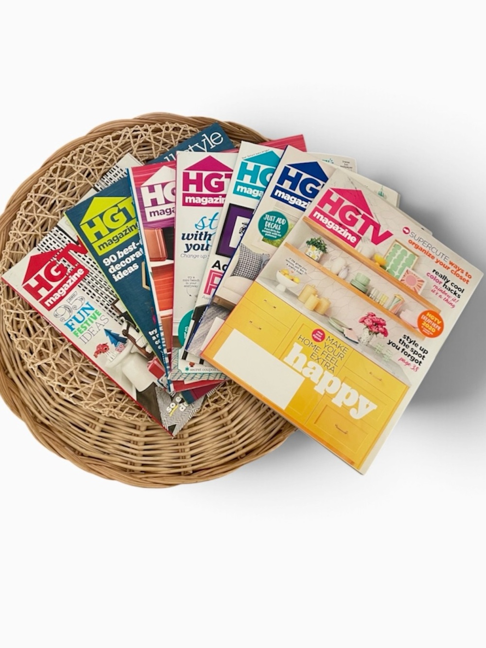 HGTV Magazine Lot of 7 Issues Home Garden Design 16’ 18’ 20’ Holiday, Fall